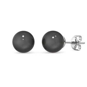 Destiny Pearl Earring & Necklace Set with Swarovski Pearls - Black