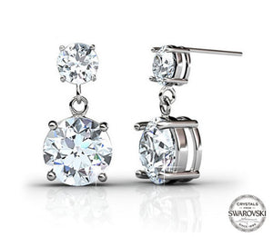 Destiny Jewellery Royalty 5 pair earring set with Swarovski Crystals