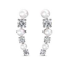 Load image into Gallery viewer, Destiny Ariana Earring with Swarovski Crystal - White