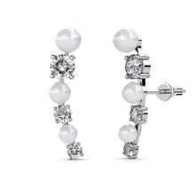 Load image into Gallery viewer, Destiny Ariana Earring with Swarovski Crystal - White