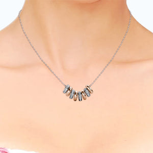 Destiny Beth Halo Necklace with Swarovski Crystals