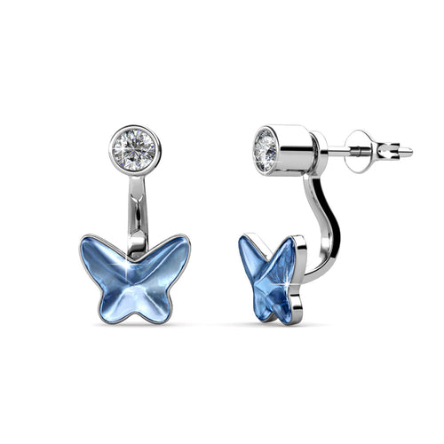 Destiny Butterfly Skye Earrings with Swarovski Crystals