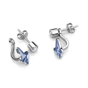 Destiny Butterfly Skye Earrings with Swarovski Crystals