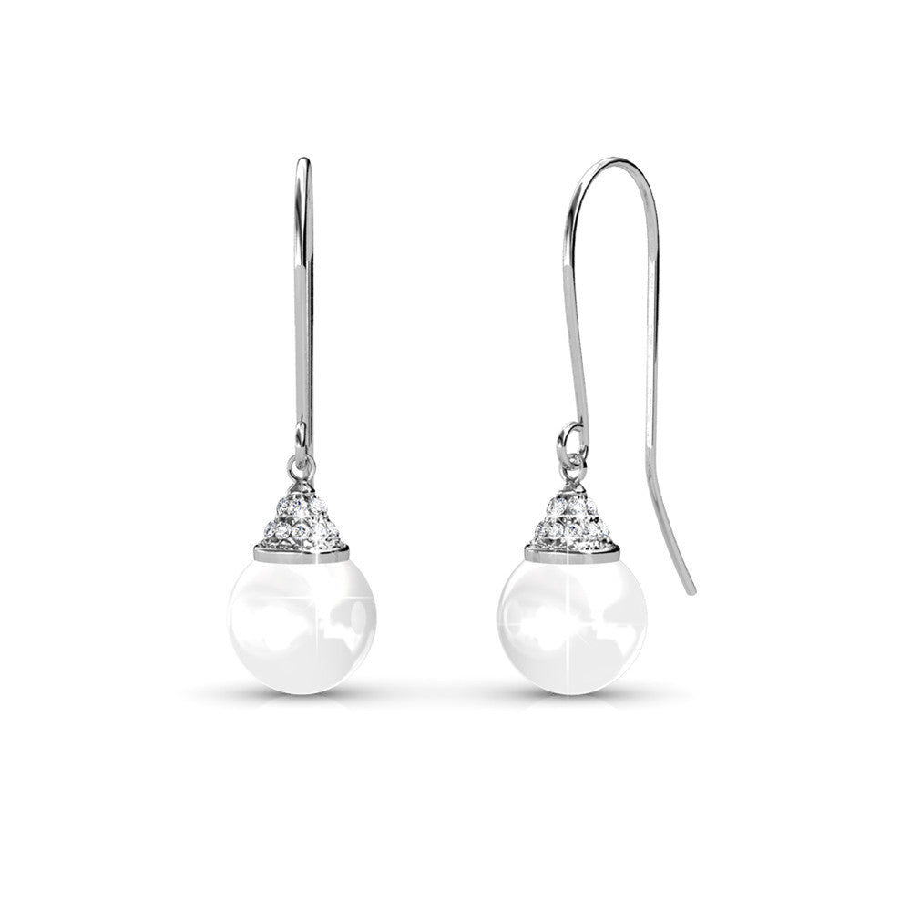 Destiny Lydia Drop Earrings with Swarovski Crystals