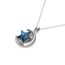 Load image into Gallery viewer, Destiny Starry Moon Necklace with Swarovski Crystals