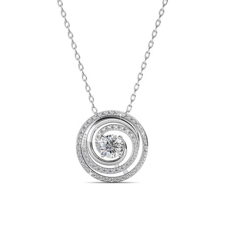 Destiny Shayla Halo Necklace with Swarovski Crystals