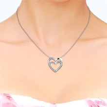 Load image into Gallery viewer, Destiny Sapphira Heart Necklace with Swarovski Crystals