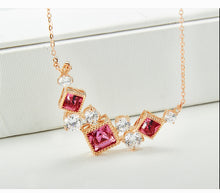 Load image into Gallery viewer, CDE Celeste Necklace embellished with Swarovski Crystals