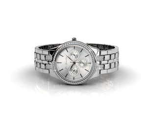Destiny Jewellery Aleccia Stainless Steel Watch embellished with Swarovski Crystals