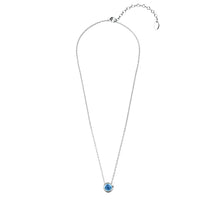 Load image into Gallery viewer, Destiny Moon March/Aquamarine Birthstone Necklace with Swarovski Crystals