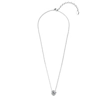Load image into Gallery viewer, Destiny Moon April/Diamond Birthstone Necklace with Swarovski Crystals