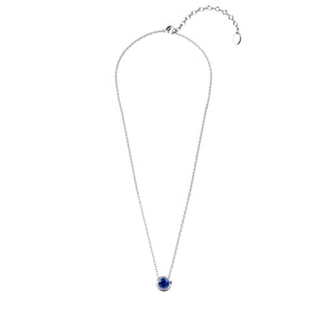 Destiny Moon September/Sapphire Birthstone Necklace with Swarovski Crystal
