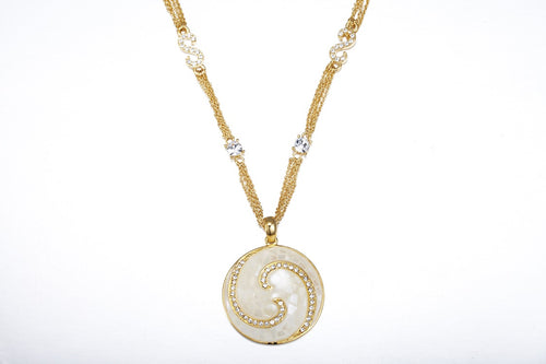CDE Cosmic Swirl Necklace embellished with Swarovski Crystals
