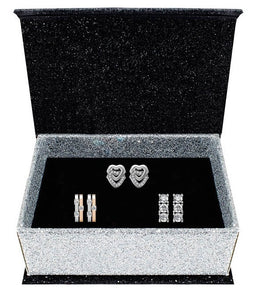 Destiny Jewellery Athena 3 pair earring set embellished with Swarovski crystals