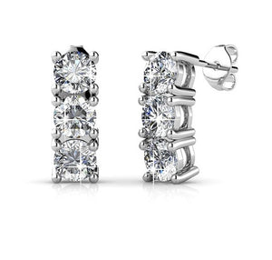 Destiny Jewellery Athena 3 pair earring set embellished with Swarovski crystals
