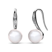Load image into Gallery viewer, Destiny Jewellery Giselle Pearl Earring embellished with Swarovski crystals