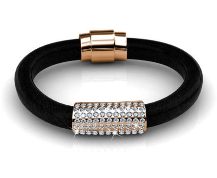 Destiny Jewellery Luxx Bracelet embellished with Swarovski crystals - Black