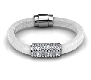 Destiny Jewellery Luxx Bracelet embellished with Swarovski crystals - White