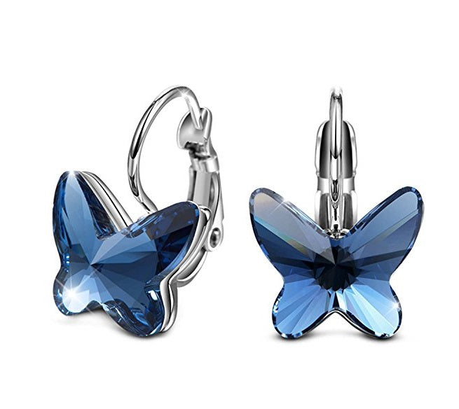 Destiny Jewellery Butterfly Dream Earring embellished with Swarovski Crystals