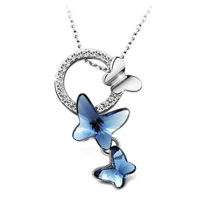 Destiny Jewellery Butterfly Dream Earring and Necklace Set Embellished with Swarovski Crystals