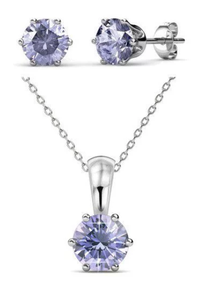 Destiny June Birth Set with Swarovski Crystals