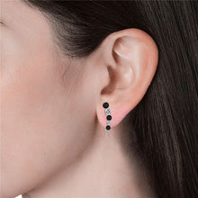 Load image into Gallery viewer, Destiny Ariana Earring with Swarovski Crystal - Black