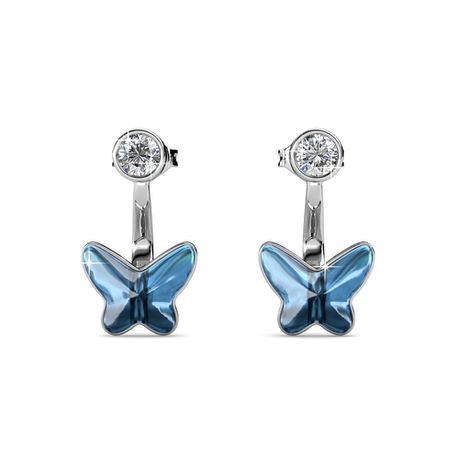 Destiny Butterfly Skye Earrings with Swarovski Crystals