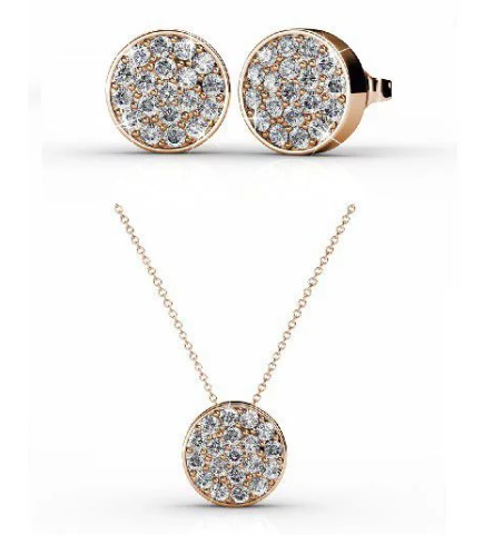 Destiny Alayna Set with Swarovski Crystals - Rose Gold