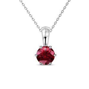 Destiny Garnet Necklace with Swarovski Crystal