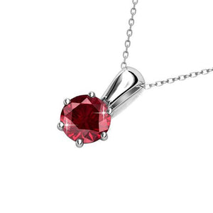Destiny Garnet Necklace with Swarovski Crystal