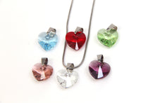 Load image into Gallery viewer, Crystal Rock 6 Heart Pendant Set with Swarovski Crystals