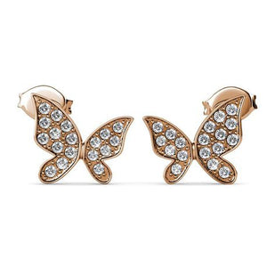 Destiny Butterfly Hope earring with Swarovski Crystals - Rose
