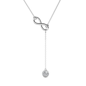 Destiny Infinity drop Necklace with Crystals from Swarovski®
