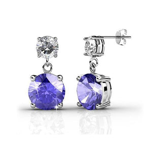 Destiny Julia Earrings Set with Swarovski Crystals - 7 Pairs