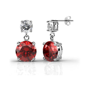 Destiny Julia Earrings Set with Swarovski Crystals - 7 Pairs