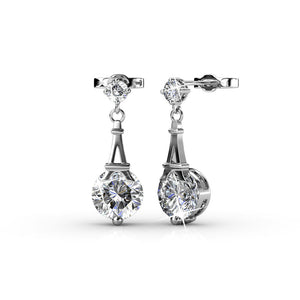 Destiny Eiffel Tower Jana earrings with Swarovski crystals