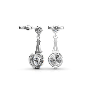 Destiny Eiffel Tower Jana earrings with Swarovski crystals