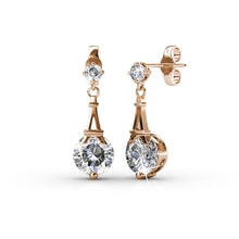 Load image into Gallery viewer, Destiny Eiffel Tower Kate earrings with Swarovski crystals