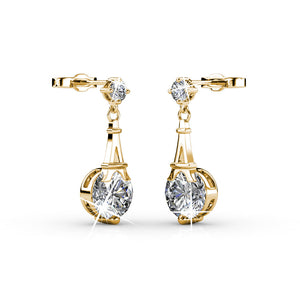 Destiny Eiffel Tower Liza earrings with Swarovski crystals