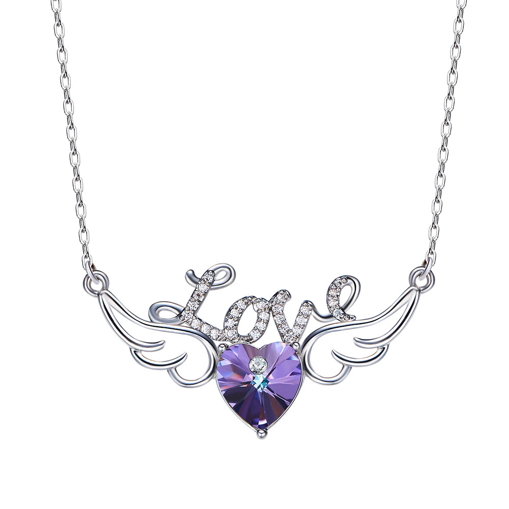 CDE Love Angel Necklace with Swarovski Crystals