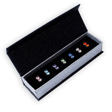 Load image into Gallery viewer, Destiny Jewellery 7 pair earring set embellished with Swarovski crystals