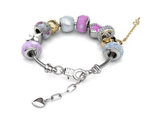 Load image into Gallery viewer, Destiny Jewellery MyLady charm Bracelet embellished with Swarovski crystals-available in 3 colours