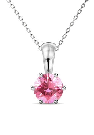 Destiny Pink Necklace with Swarovski Crystal