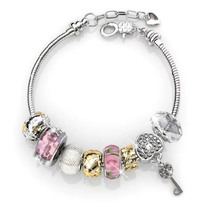 Load image into Gallery viewer, Destiny Madison Pink Bracelet with Swarovski Crystal