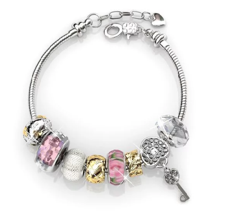 Destiny Madison Pink Bracelet with Swarovski Crystal