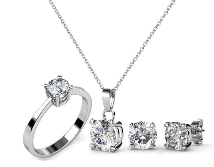 Destiny Jewellery Sweetheart Set embellished with Swarovski crystals