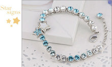 Load image into Gallery viewer, Stunning stars Swarovski bracelet with rhodium plating