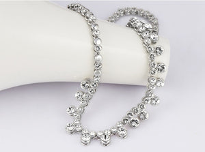 CDE Niki bracelet with rhodium plating embellished with Swarovski crystals